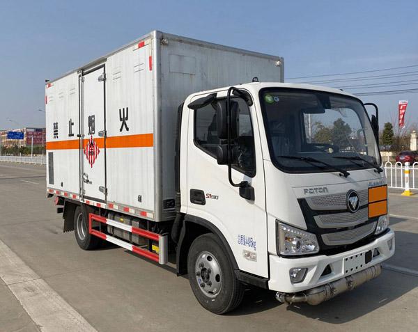 易燃固体厢式运输车