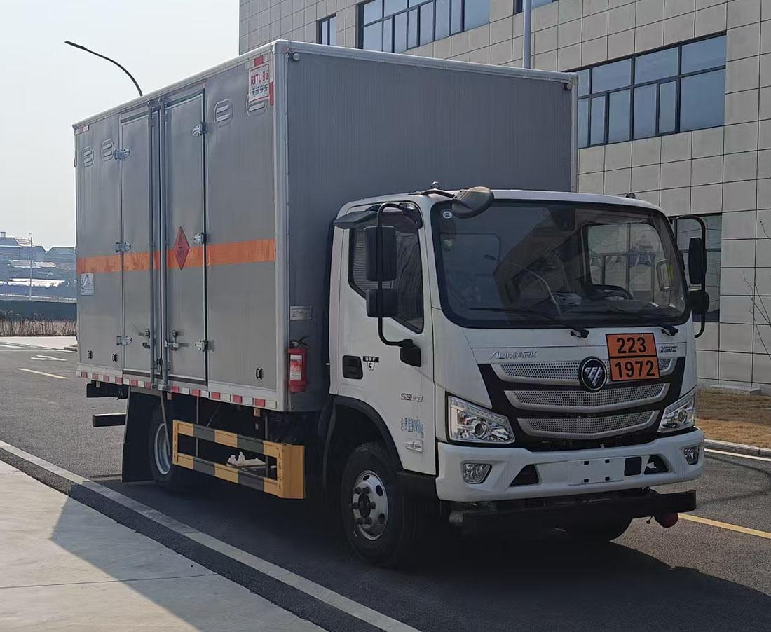 易燃气体厢式运输车