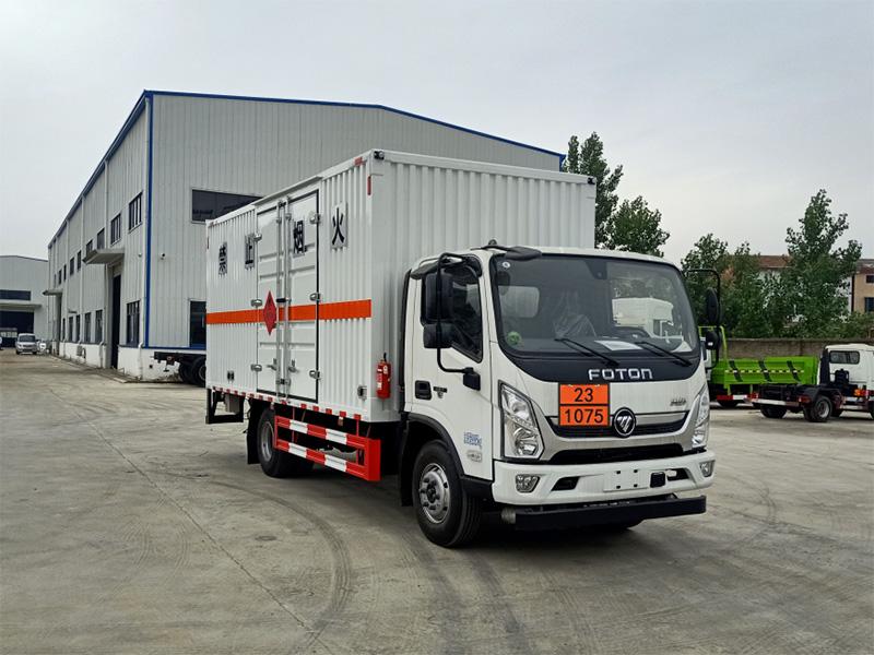 易燃气体厢式运输车