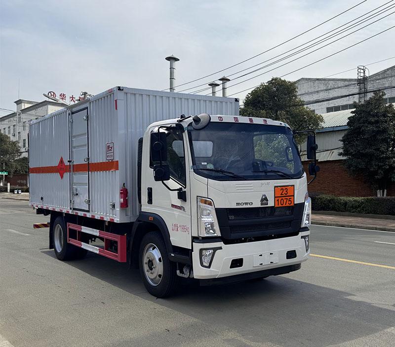 易燃气体厢式运输车