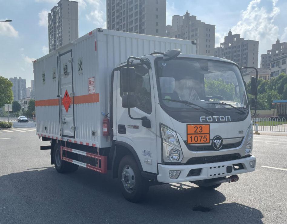 易燃气体厢式运输车