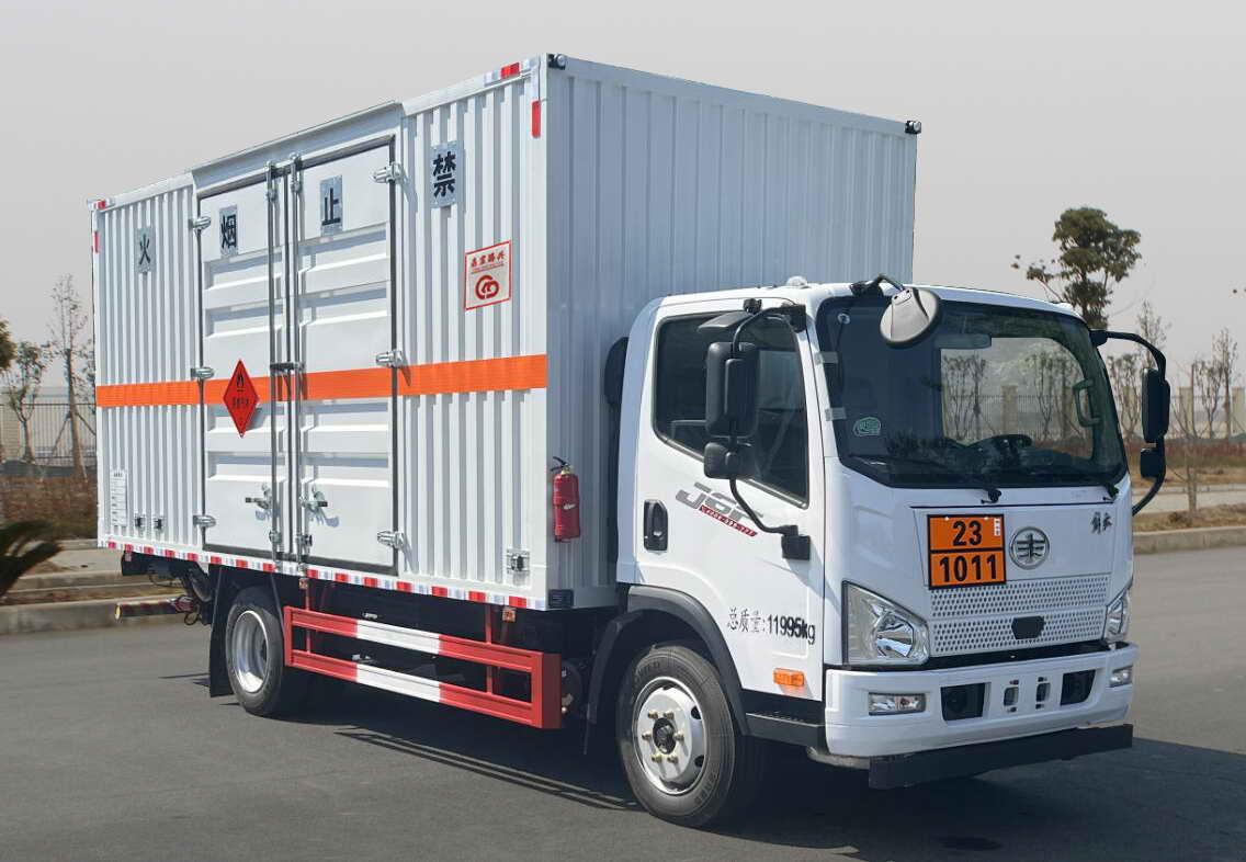 易燃气体厢式运输车